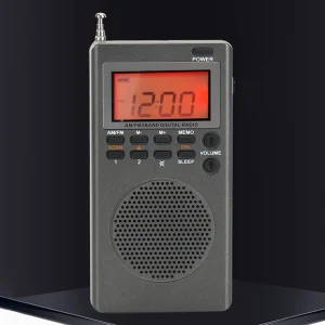 Outdoor Emergency AM FM Portable Radio, Alarm Clock Sleep Timer