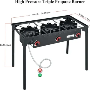 High Pressure Triple Propane Burner Propane Camping Stove
