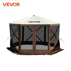 VEVOR Pop-up Camping Gazebo 12' x 12' / 10' x 10' Sun Shade